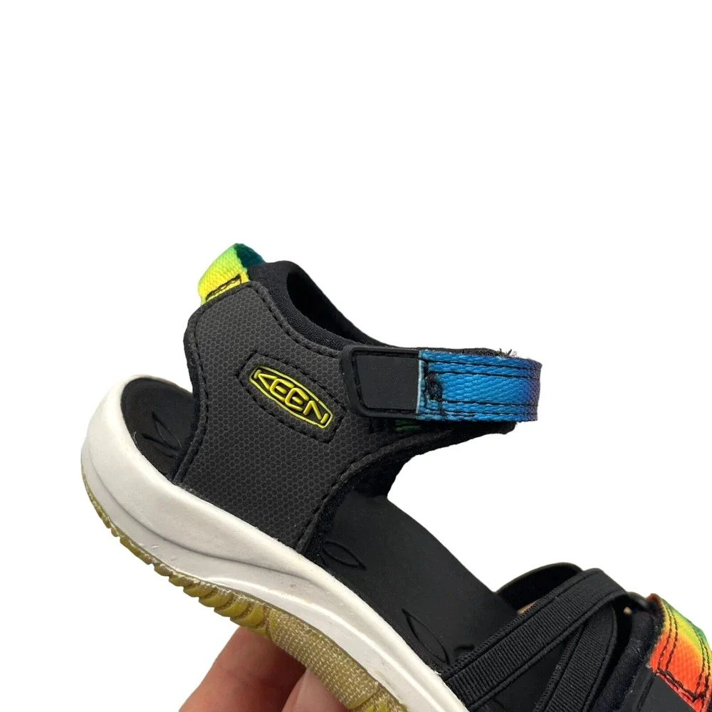 Keen Toddler Girls‎ Outdoor Sandals Size 8 Black-Multi Adjustable Water Friendly